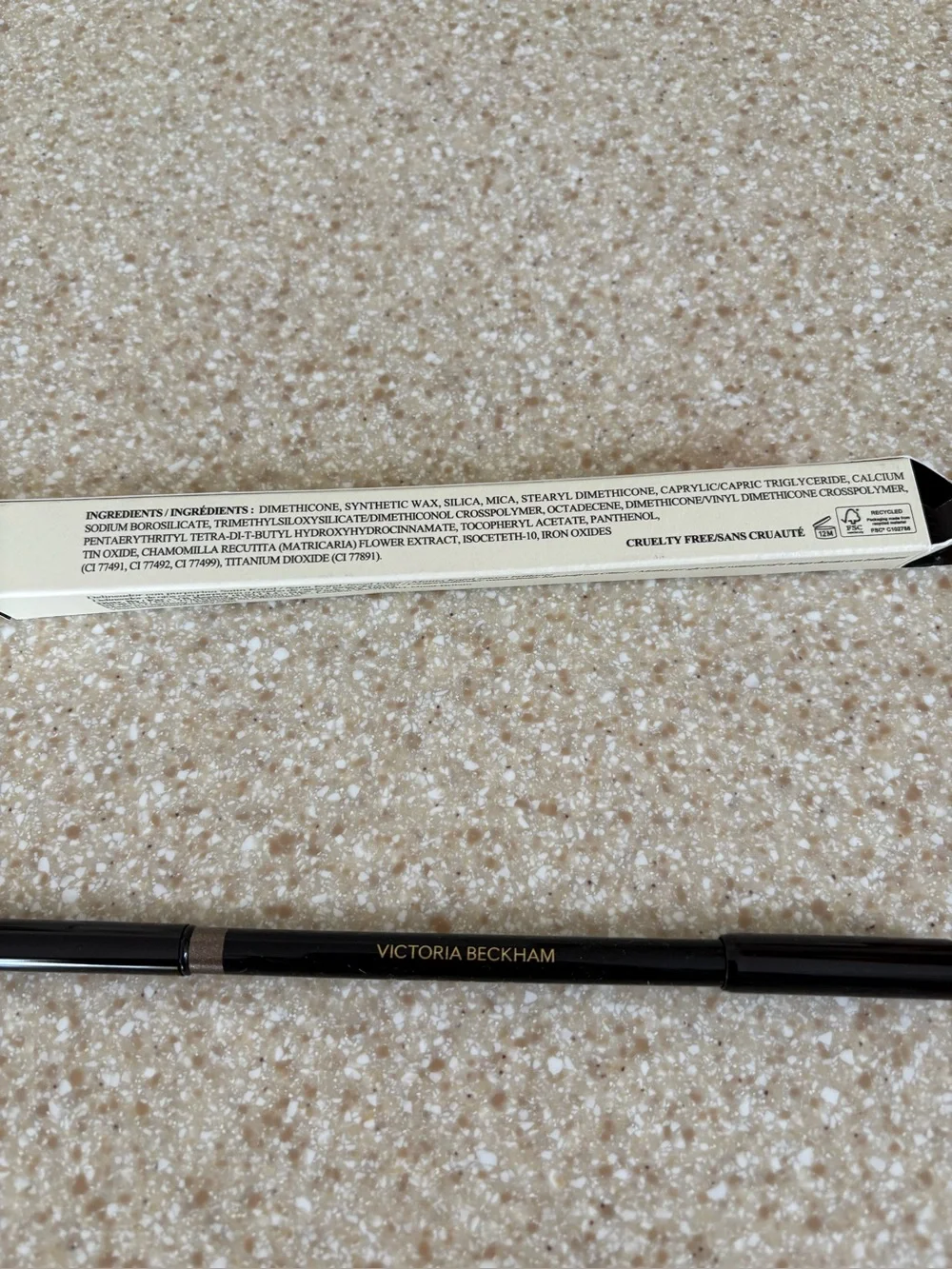 Victoria Beckham Satin Kajal Jewel Liner Longwear Waterproof Smoky Quartz